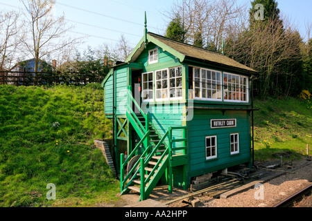 Rothley Signal Cabin on the Great Central Railway, Rothley, Leicestershire Stock Photo