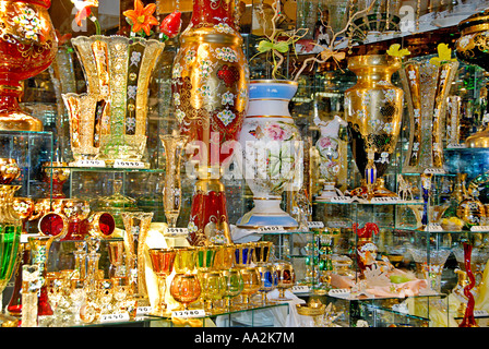 Bohemian glass, Prague, Czech Republic Stock Photo