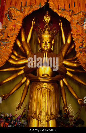 Buddha image in Yuantong Temple Buddhist Complex Kunming Yunnan Province China Asia Stock Photo