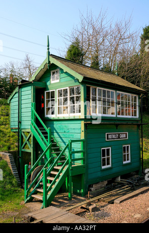 Rothley Signal Cabin on the Great Central Railway, Rothley, Leicestershire Stock Photo