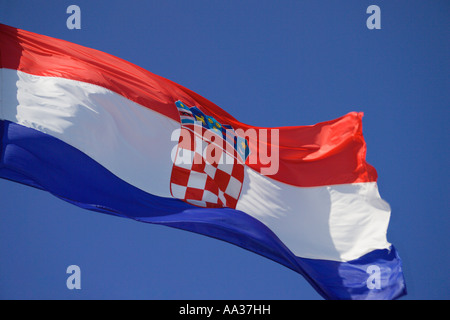 Croatian Flag Stock Photo