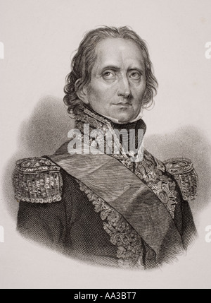 Marshal General Jean-de-Dieu Soult, 1st Duke of Dalmatia,1769 - 1851.  French general and statesman, Marshal of the Empire Stock Photo