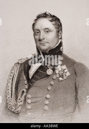 General Rowland Hill, 1st Viscount Hill of Hawkestone and Hardwicke Baron Hill of Almarez, 1772 –  1842.  British Army officer Stock Photo