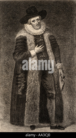 Edward Alleyn,1566 - 1626- Elizabethan actor and founder of Dulwich College. Stock Photo