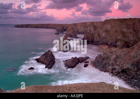 Bedruthan Steps Cornwall 2005 Stock Photo