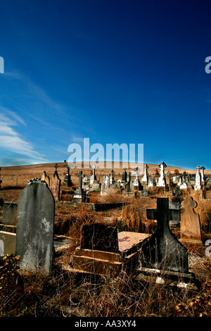 A country graveyard near Gunning in NSW Australia Stock Photo