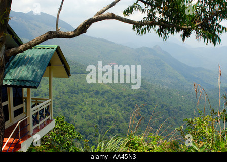 View Across the Cardamom Hills from Ponmudi Hill Station Stock Photo