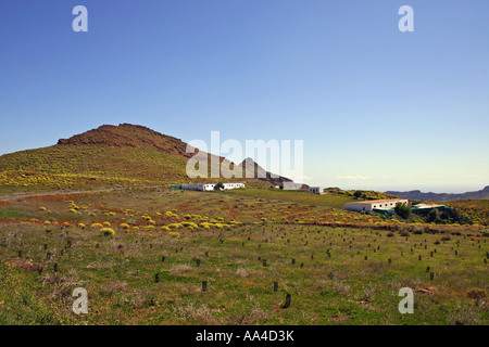 MIRADOR EL GURIETE. THE BARRANCO de TIRAJANA. GRAN CANARIA. CANARY ISLANDS. EUROPE. Stock Photo