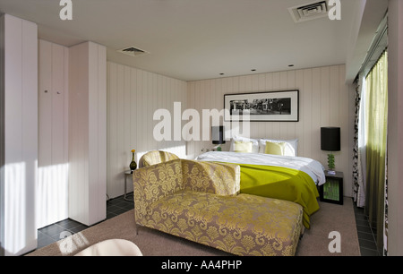 Bedroom at the Chiswick Moran Hotel Stock Photo