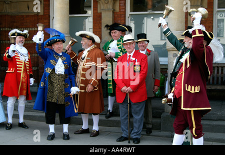 Town Criers Hungerford West Berkshire southern England UK Stock Photo