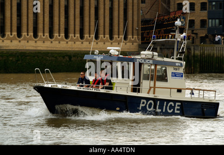 Police marine patrol boat River Thames London England Uk Stock Photo