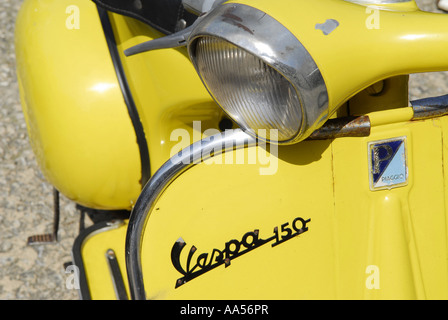 classic vespa 150 motor scooter Stock Photo
