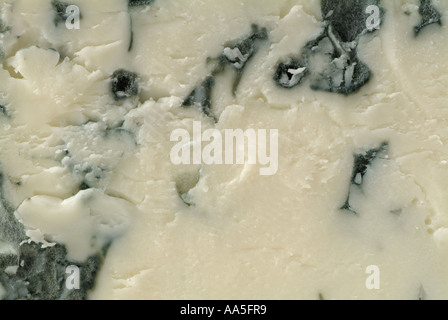 Bleu Auvergne Cheese, Close Up Stock Photo