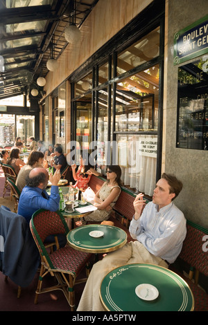 Paris, France. Cafe de Flore in St Germain des Pres Stock Photo