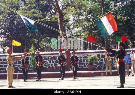 Changing of the guards demonstration, India Stock Photo