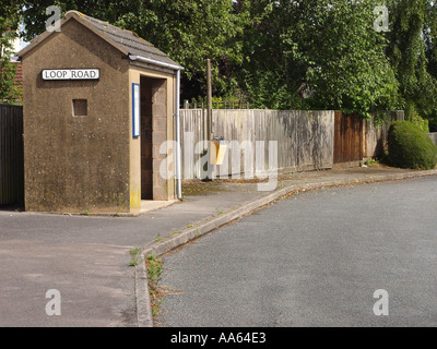 Bus Stop shelter in the town of Chepstow Monmouthshire South Wales GB UK 2003 Stock Photo