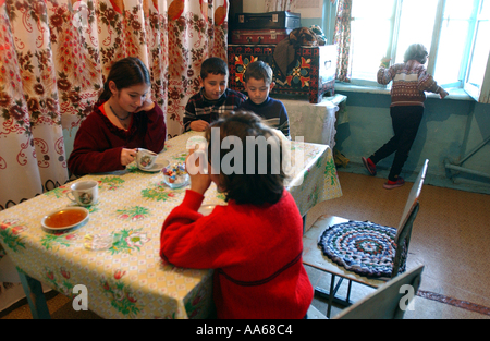 Imishli District Azerbaijan January 12 2003 Refugees and IDP s Internally Displaced People living for the last ten years in Stock Photo