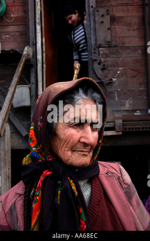 Imishli District Azerbaijan January 12 2003 Refugees and IDP s Internally Displaced People living for the last ten years in Stock Photo