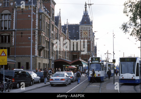 Centraal Station in Amsterdam the Netherlands Stock Photo