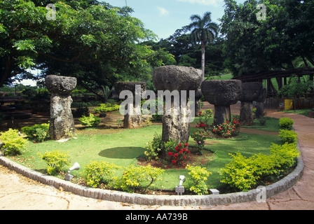 Latte Stone Park Agana Guam Micronesia Stock Photo