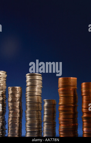 Stacks of money. Stock Photo