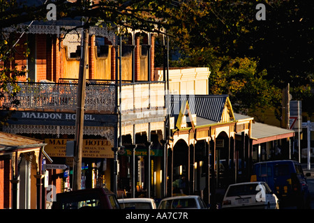 Australian Towns  / The Country town of Maldon in Victoria Australia. Stock Photo