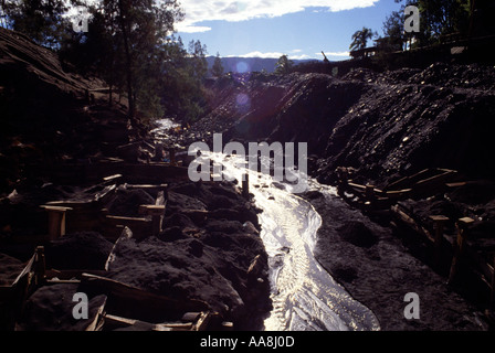 Gold mining Zambales Province Philippines Stock Photo