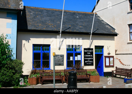 watchet town centre west somerset coastal town england uk gb Stock Photo