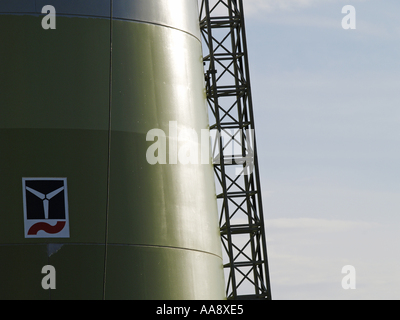 windpark Parndorf, Austria, construction of a wind mill Stock Photo