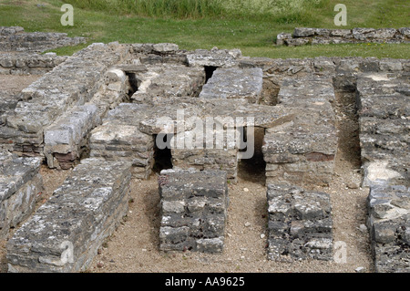 Remains of roman villa at North Leigh Oxfordshire England Stock Photo