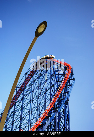 The big one roller coaster on Blackpool Pleasure Beach amusement park Stock Photo