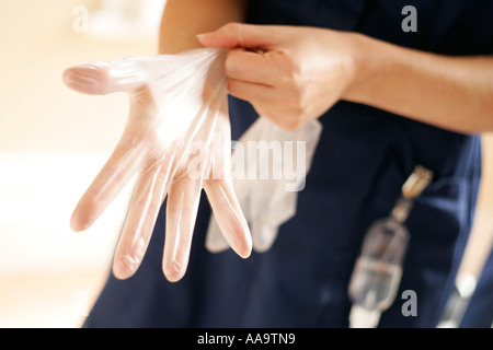 nurse at work standards of hygiene Stock Photo