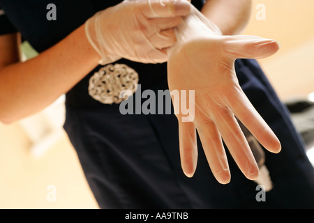 nurse at work standards of hygiene Stock Photo