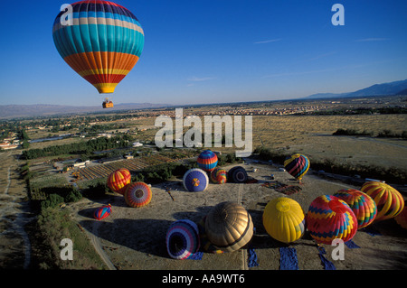 Hot Air Balloons Palm Springs, California Stock Photo