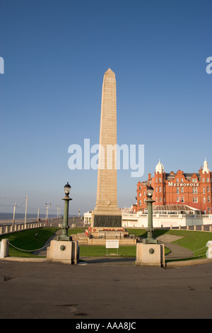 Cenotaph,World,War Memorial,near the Metropole Hotel,North Shore,Prom,Blackpool,Lancashire,England,UK,GB, Stock Photo