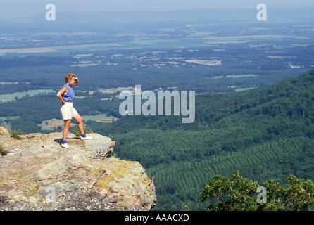 Scenic Highway 7 at Petit Jean State Park in Arkansas AR Stock Photo