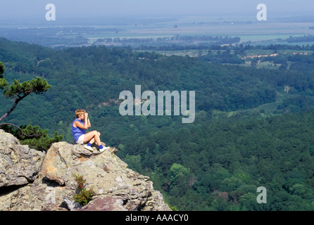 Scenic Highway 7 at Petit Jean State Park in Arkansas AR Stock Photo