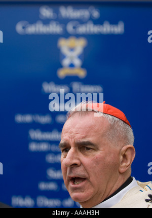 Cardinal Keith O'Brien current Archbishop of Saint Andrews and Edinburgh, Scotland. Stock Photo
