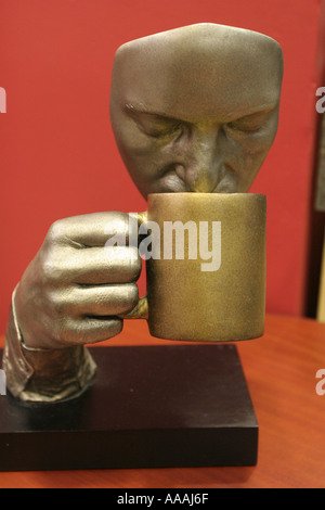 Orlando Florida,Central Boulevard,Public Library,book,books,collection,reading,knowledge,cafe art artwork,hand,hands,face,mug,visitors travel travelin Stock Photo