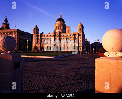 Port of Liverpool building, Pier Head, Liverpool Stock Photo