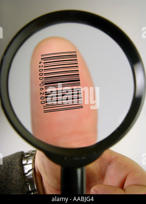 digital fingerprint Stock Photo