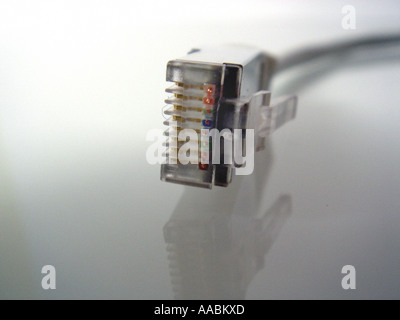 Network plug Stock Photo