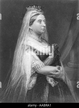 Queen Victoria, 1819 - 1901.  Queen of Great Britain. Stock Photo