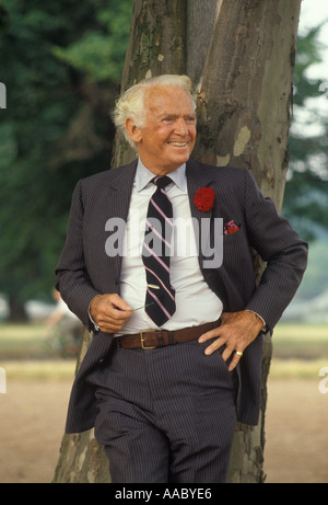 Douglas Fairbanks Jr Junior in Hyde Park London Circa 1985  HOMER SYKES Stock Photo