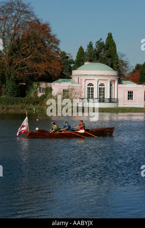 The pavillion on the river Thames Old Isleworth near Syon Park West London Stock Photo