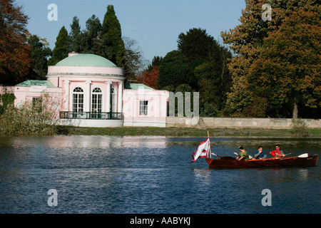 The pavillion on the river Thames Old Isleworth near Syon Park West London Stock Photo