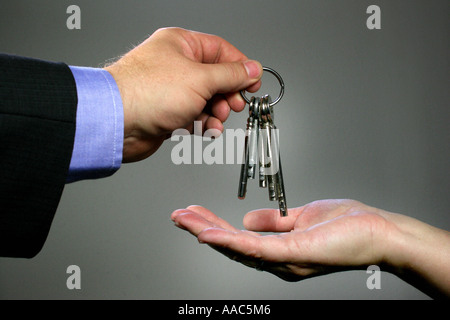 Key delivery Stock Photo