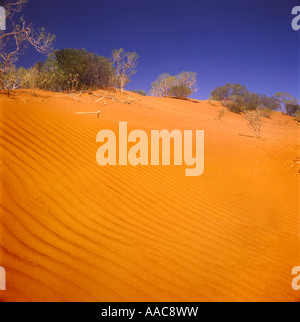 Red Sand Patterns Of The Australia Australian Outback Stock Photo