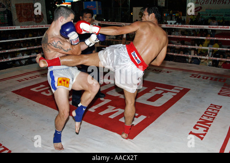 Thai boxing, Chiang Mai, Thailand Stock Photo
