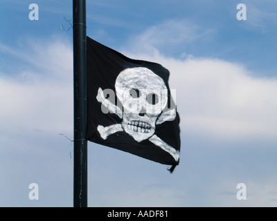 Jolly Roger Flag Stock Photo